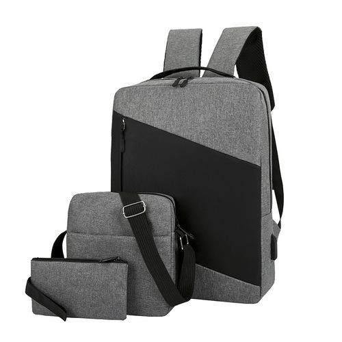 Black Casual Bag Business Laptop Backpack 3 In 1 Backpack