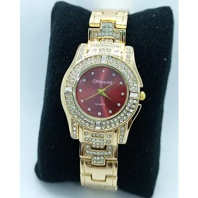 Female Wristwatch With Iced Stones